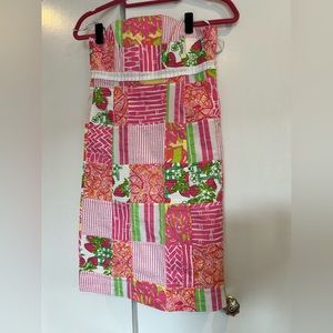 Lilly Pulitzer size 2 beautiful patchwork dress